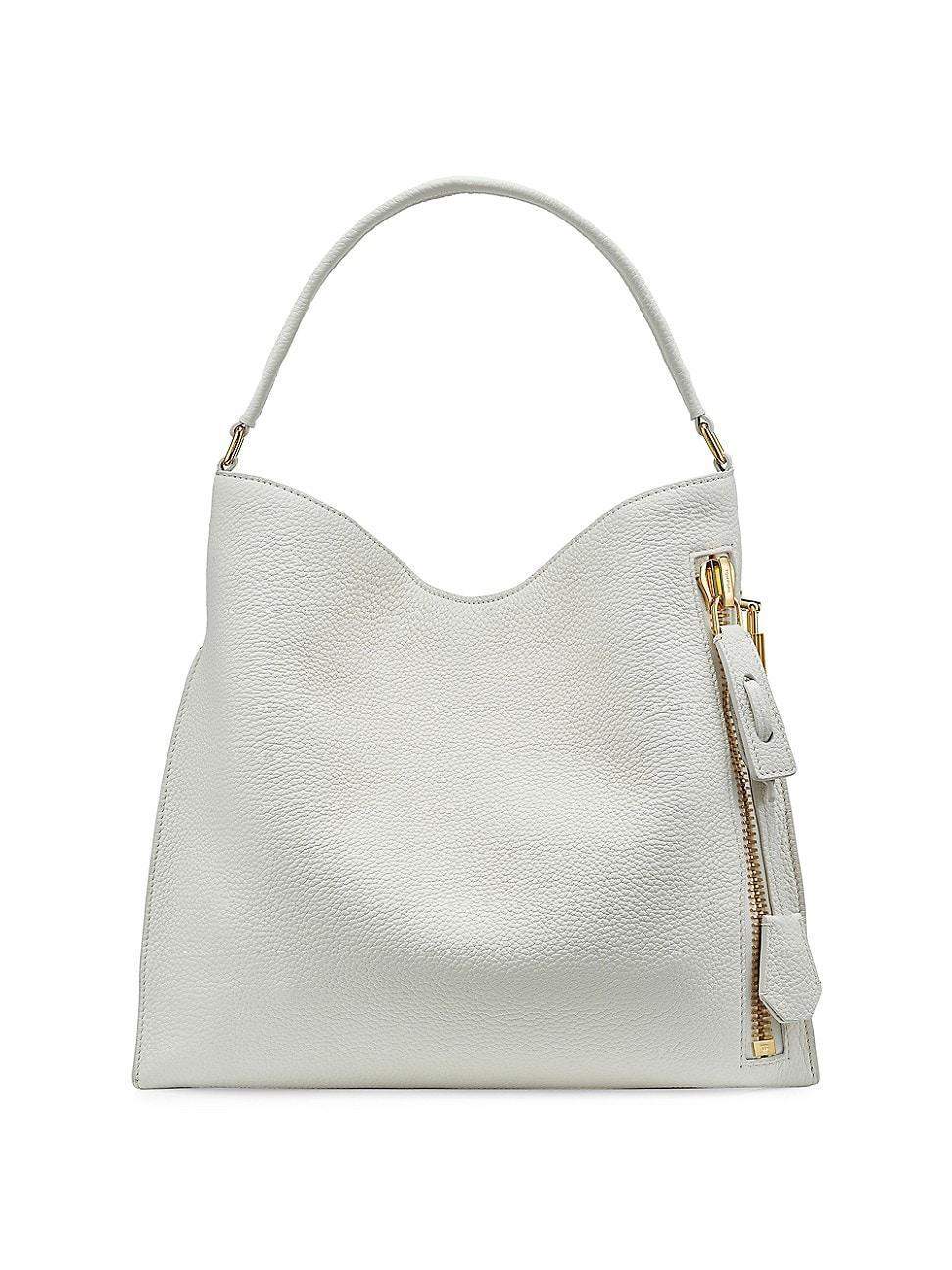 TOM FORD Small Alix Grain Leather Hobo Bag Product Image