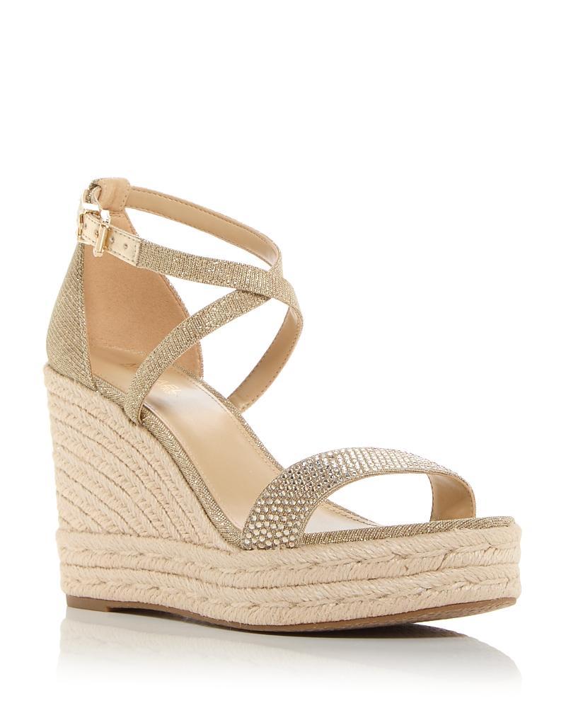 Michael Kors Womens Kayla Platform Wedge Espadrille Sandals Product Image