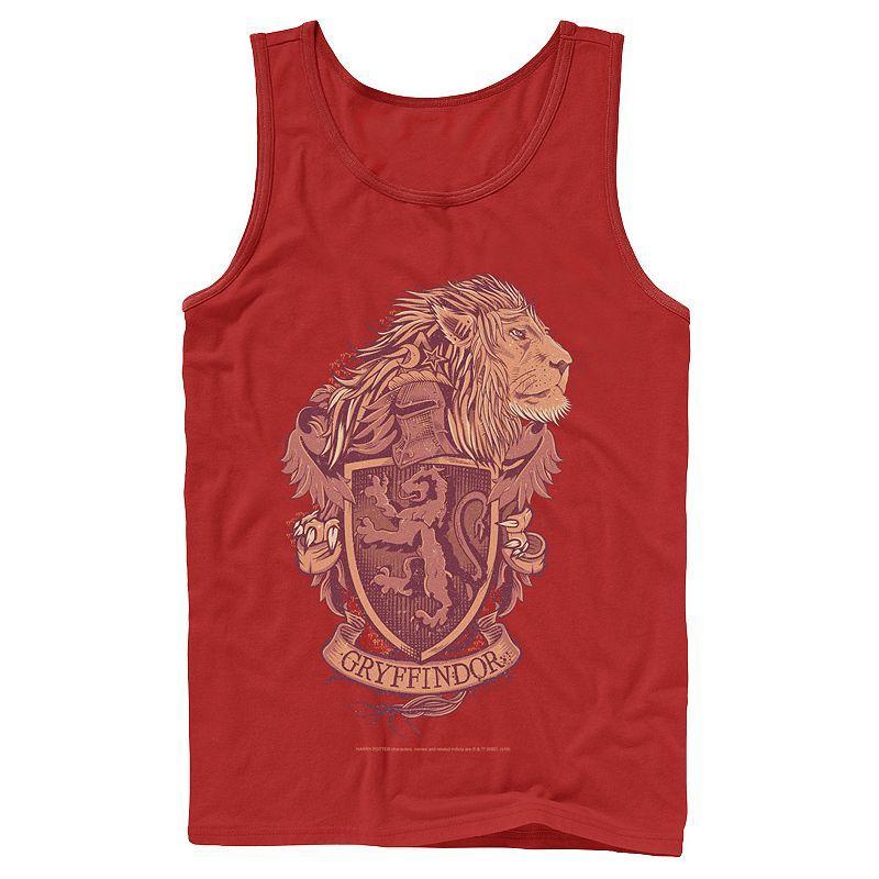 Mens Harry Potter Gryffindor Detailed Crest Graphic Tank Top Product Image