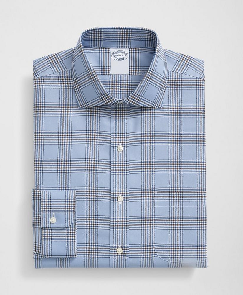 Stretch Supima® Cotton Non-Iron English Spread Collar, Bold Plaid Dress Shirt Product Image