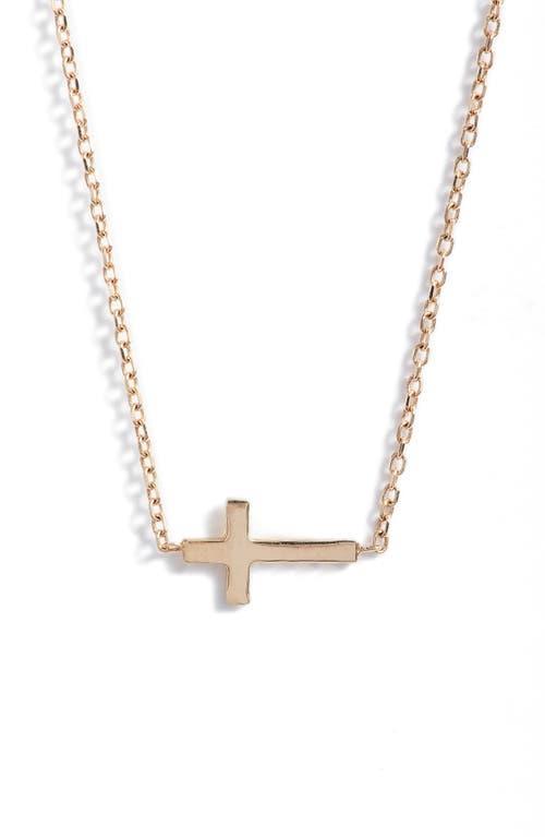 Anzie Love Letter Cross Pendant Necklace Product Image