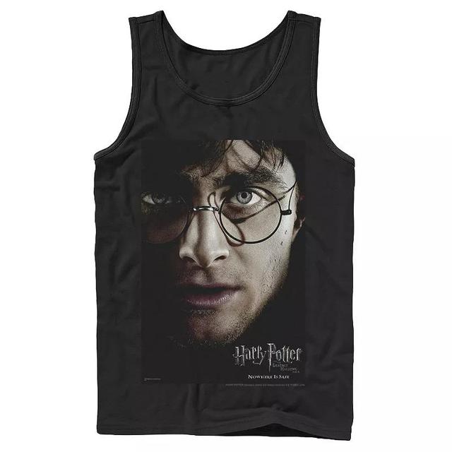 Mens Harry Potter Deathly Hallows Harry Character Poster Graphic Tank Top Product Image