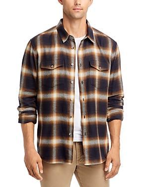 FRAME Plaid Brushed Cotton Button-Up Shirt Product Image