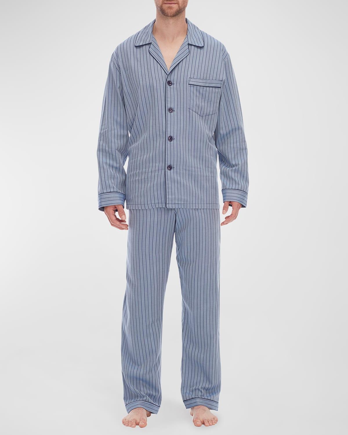 Majestic International Herringbone Stripe Cotton Pajamas Product Image