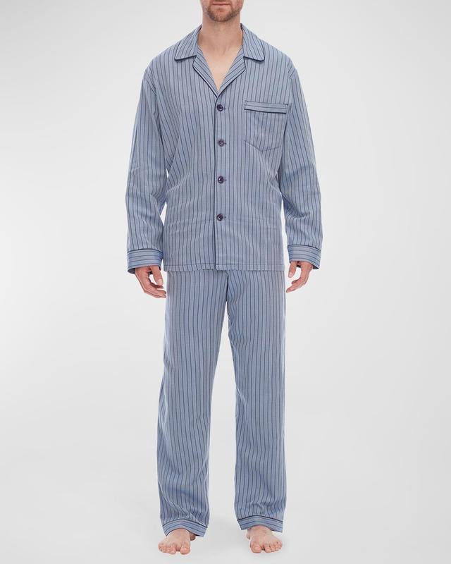 Mens 2-Piece Stripe Pajama Set Product Image