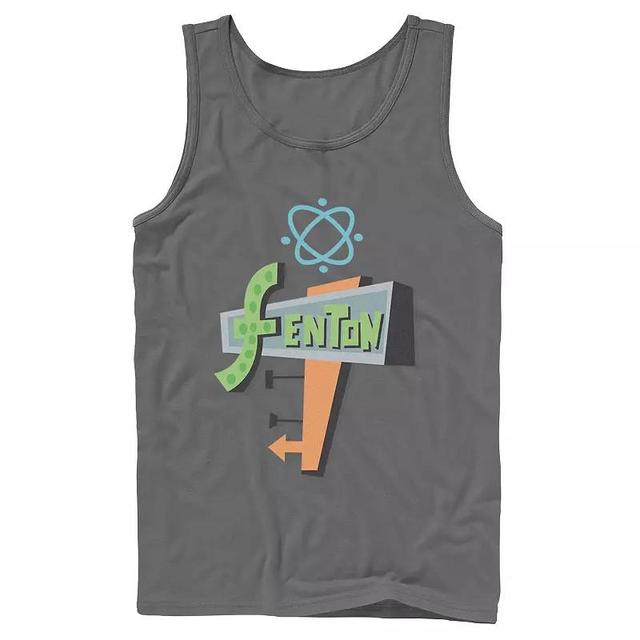 Mens Nickelodeon Danny Phantom Fenton Science Logo Tank Top, Mens Blue Product Image