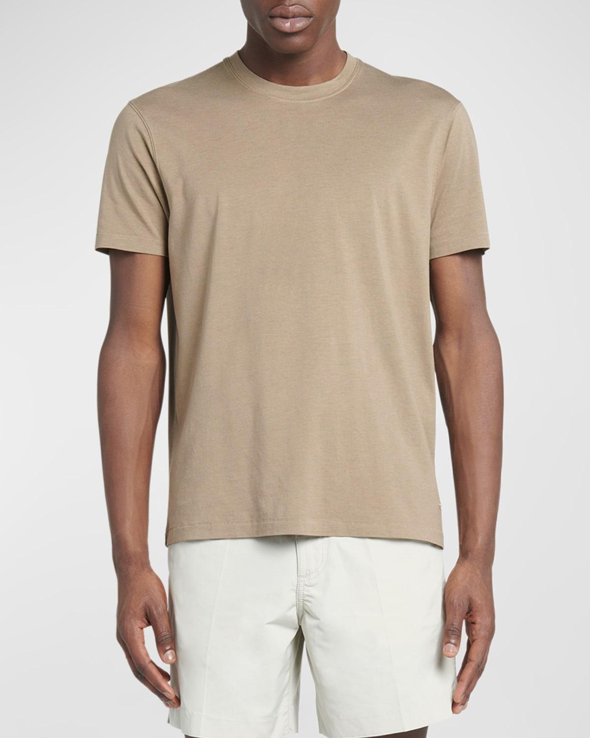 Mens Lyocell-Cotton Crewneck T-Shirt Product Image