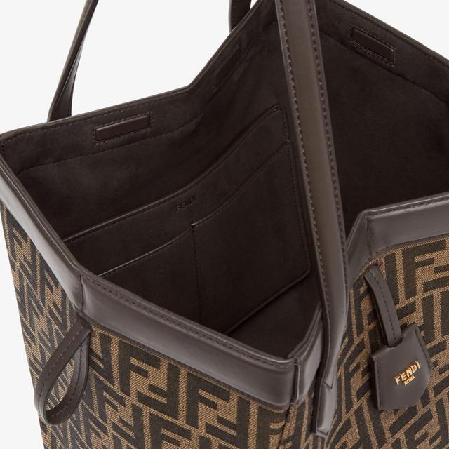 Fendi Origami MediumBrown FF jacquard fabric bag Product Image