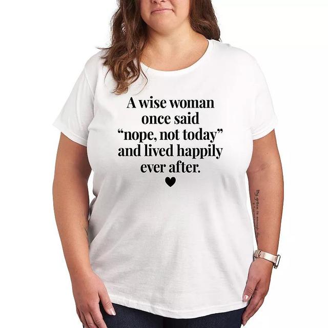 Plus A Wise Woman Once Said Graphic Tee, Womens Product Image