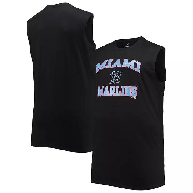 Mens Miami Marlins Big & Tall Jersey Muscle Tank Top Product Image