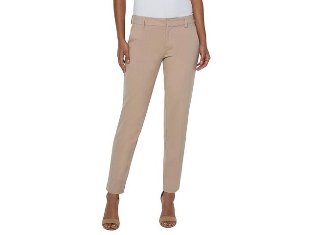 Liverpool Los Angeles Kelsey Slim Leg Trousers in Super Stretch Ponte Knit (Biscuit Tan) Women's Casual Pants Product Image