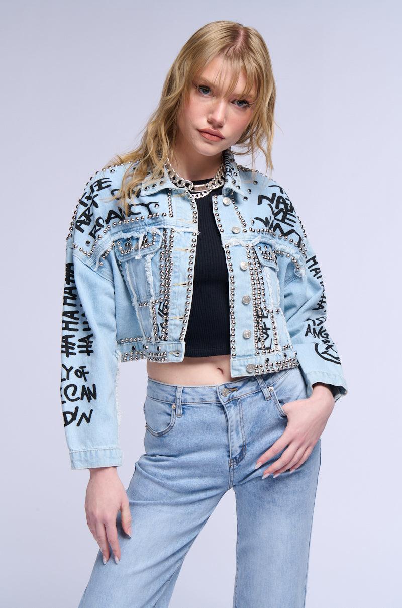 RHYTHM OF THE NIGHT DENIM JACKET Product Image