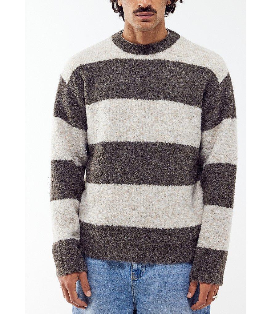 BDG Urban Outfitters Long Sleeve Striped Boucle Knit Sweater Product Image