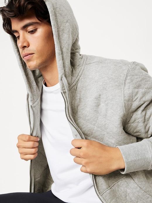 Quilted Full-Zip Sweatshirt Product Image