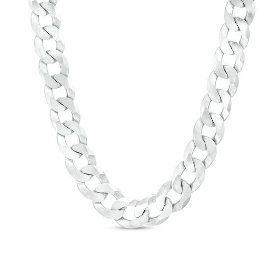 Men's 7.6mm Curb Chain Necklace in Sterling Silver - 24" Product Image