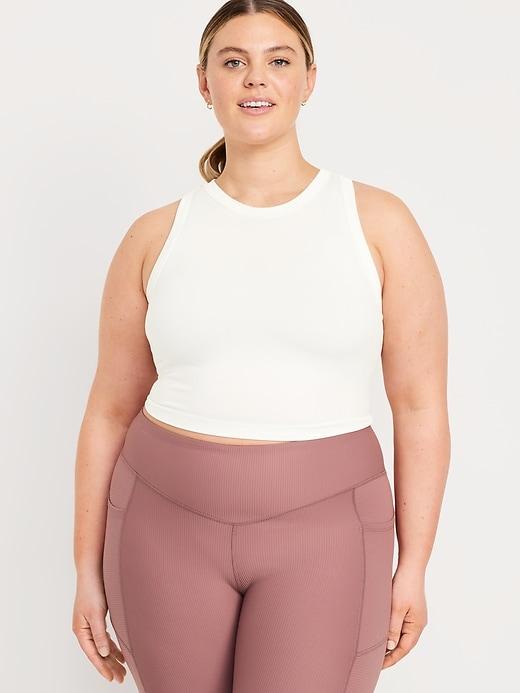 Fitted Seamless Crop Tank Top Product Image