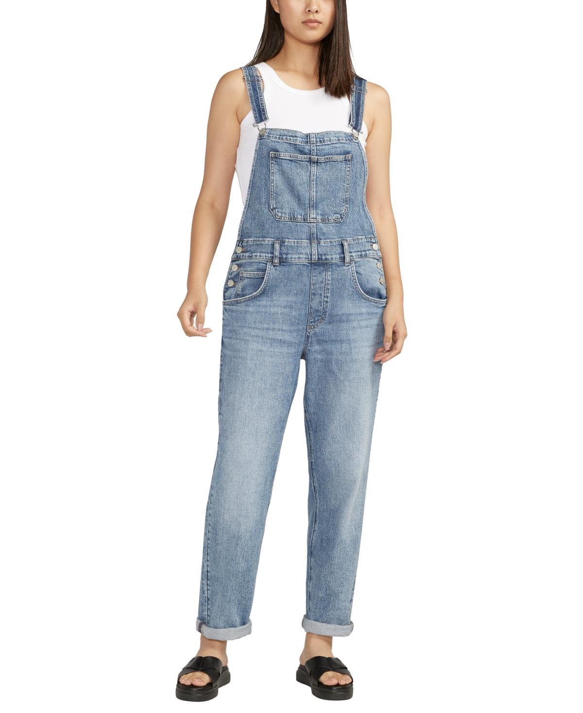 Women's Baggy Straight Leg Overalls Product Image