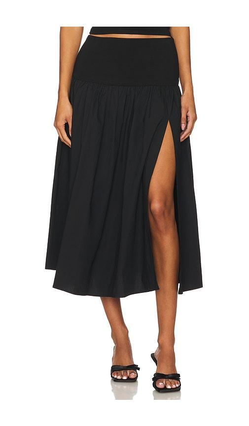 Lovers and Friends Mac Midi Skirt in Black Product Image