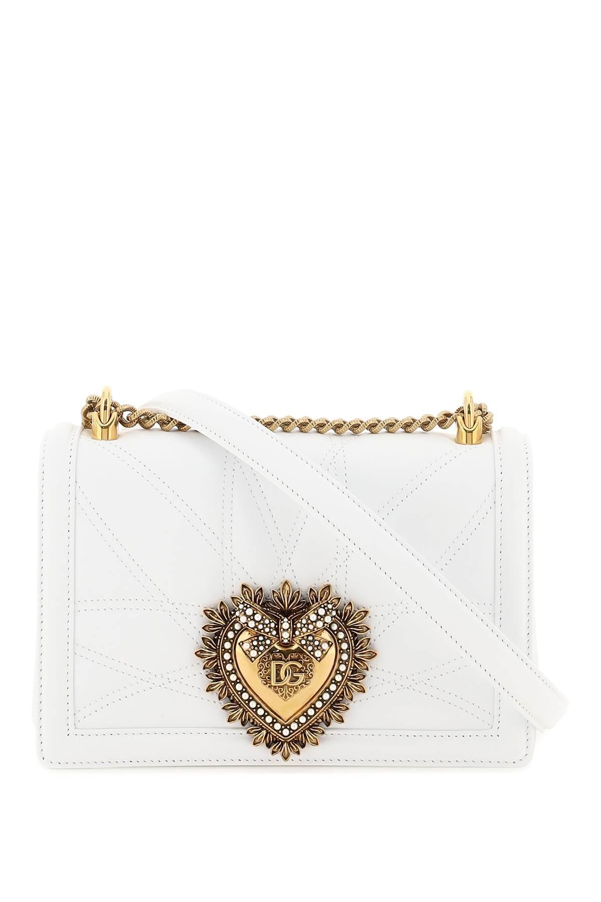 DOLCE & GABBANA Medium Devotion Bag In Quilted Nappa Leather Product Image