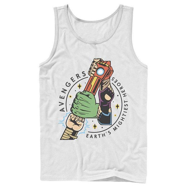 Mens Marvel Avengers Lock Arms Chest Logo Tank Top, Boys Product Image