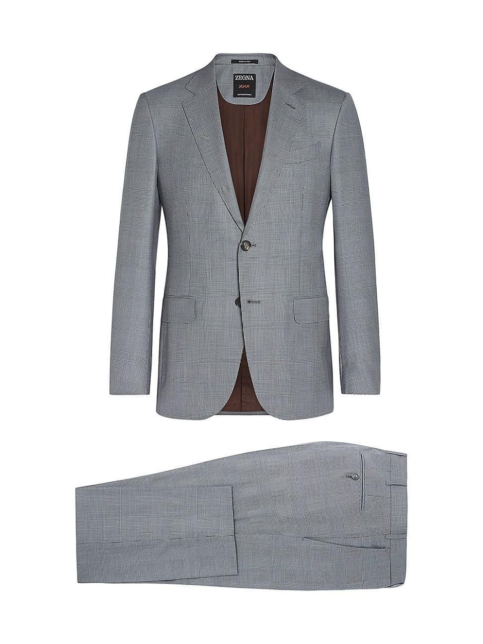 Mens Centoventimila Wool Suit Product Image