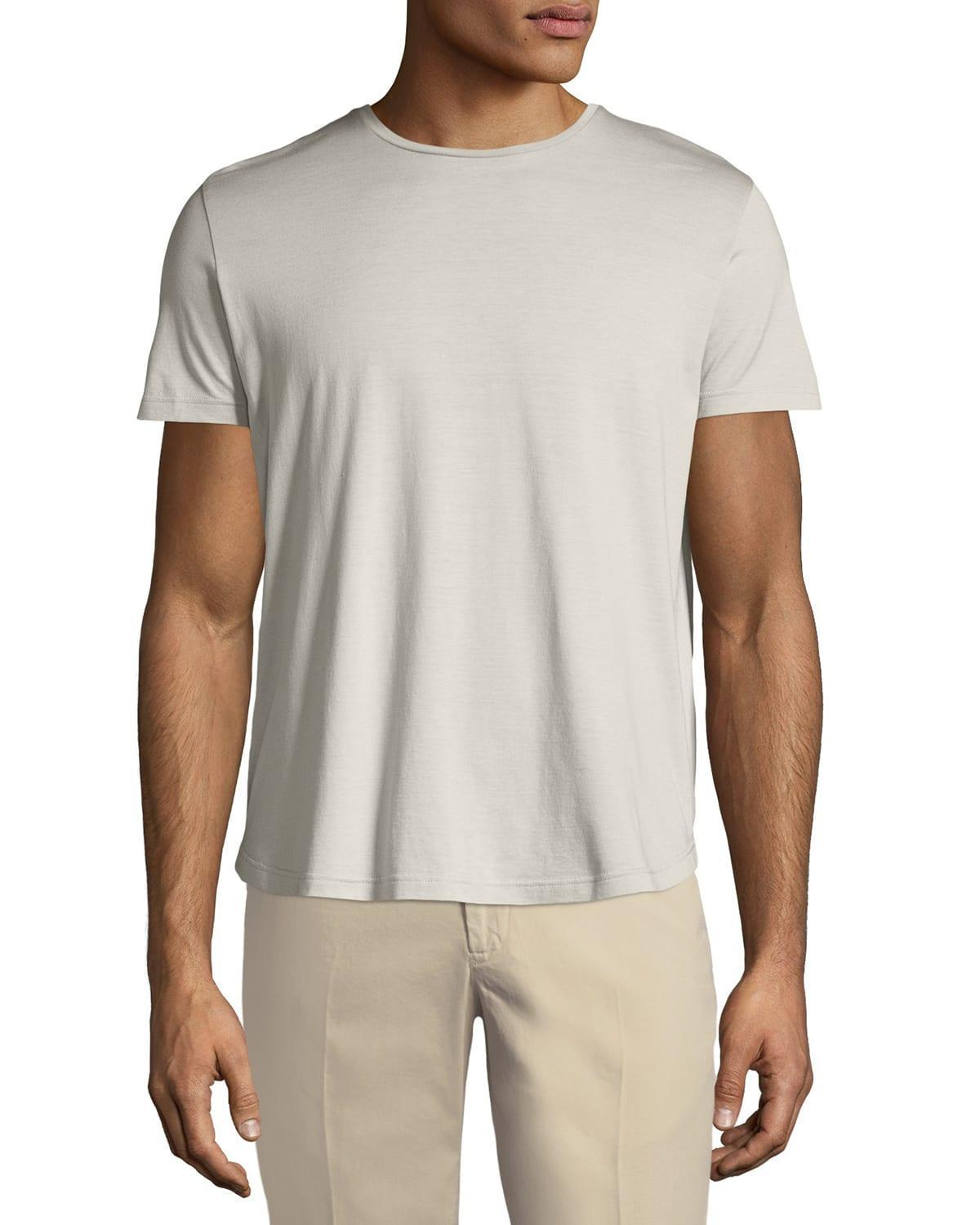 Mens Silk-Blend Tee Product Image