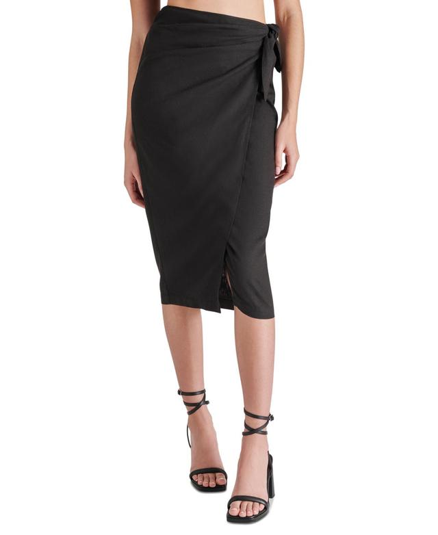 Steve Madden Womens Isadora Side-Tie Midi Skirt Product Image