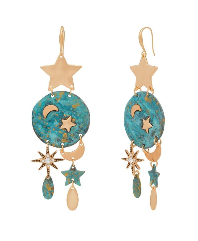 Robert Lee Morris Soho Womens Celestial Patina Chandelier Earrings Product Image