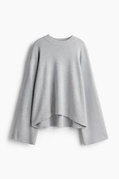 Oversized Curved-Hem Sweater product image