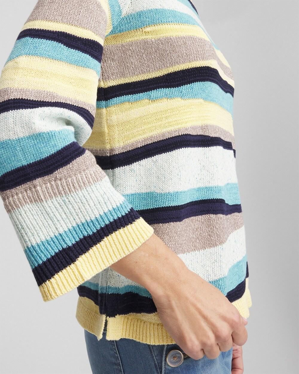 Multi Striped Pullover Sweater Product Image