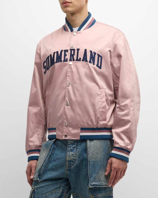 Mens Summerland Varsity Bomber Jacket Product Image