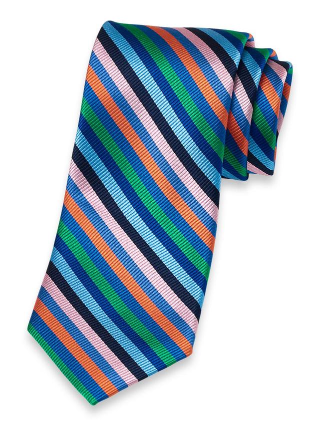 Stripe Woven Silk Tie - Multi Product Image