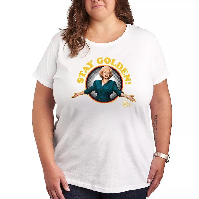 Plus Golden Girls Stay Golden Graphic Tee, Womens Product Image