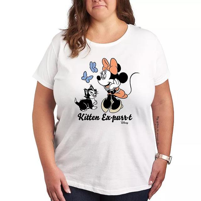 Disneys Minnie Mouse & Figaro Plus Kitten EGraphic Teepurrt Graphic Tee, Womens Product Image