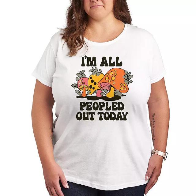 Plus Im All Peopled Out Today Graphic Tee, Womens Product Image