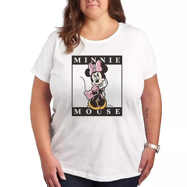 Disneys Minnie Mouse Plus Block Graphic Tee, Womens Product Image