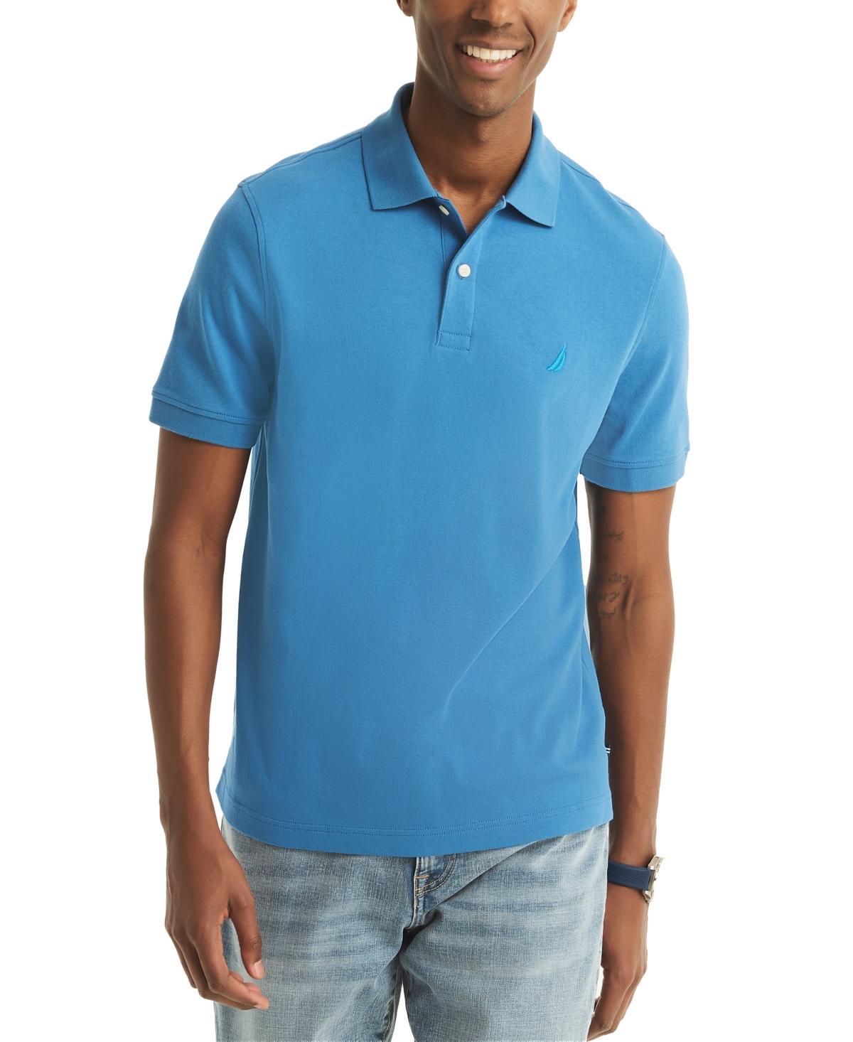 Nautica Mens Classic-Fit Soft Stretch Interlock Polo Product Image