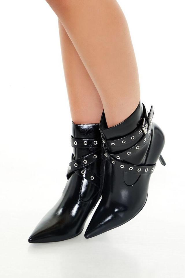 Buckled Pointed-Toe Booties | Forever 21 Product Image