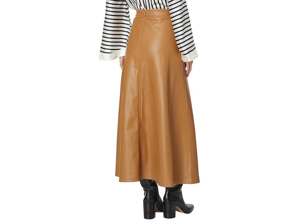 Vince Camuto Faux Leather A-Line Skirt Product Image