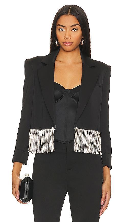 Shan Cropped Fringe Blazer Product Image