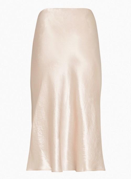 slip satin midi skirt Product Image