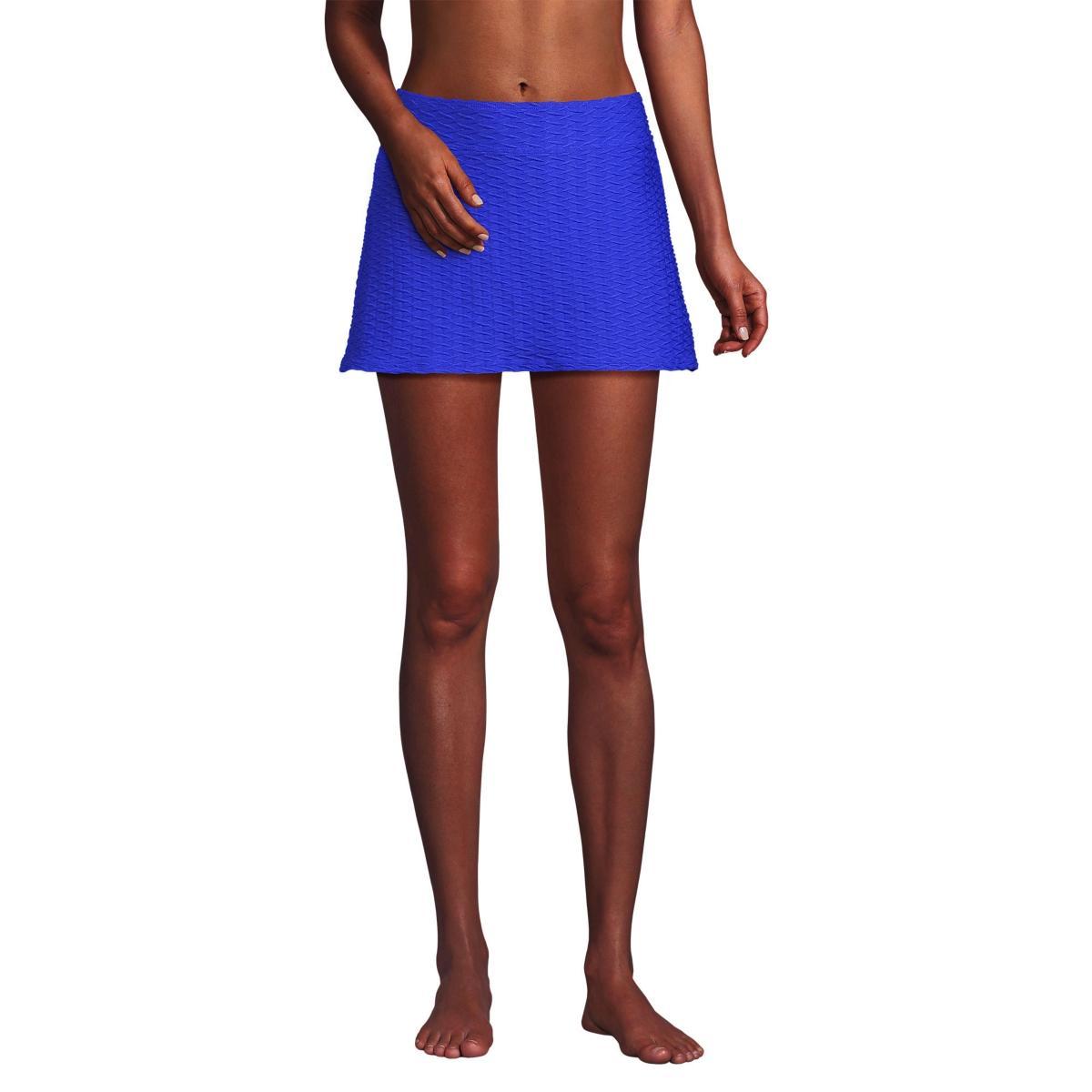 Lands End Womens Texture Swim Skirt Swim Bottoms Product Image