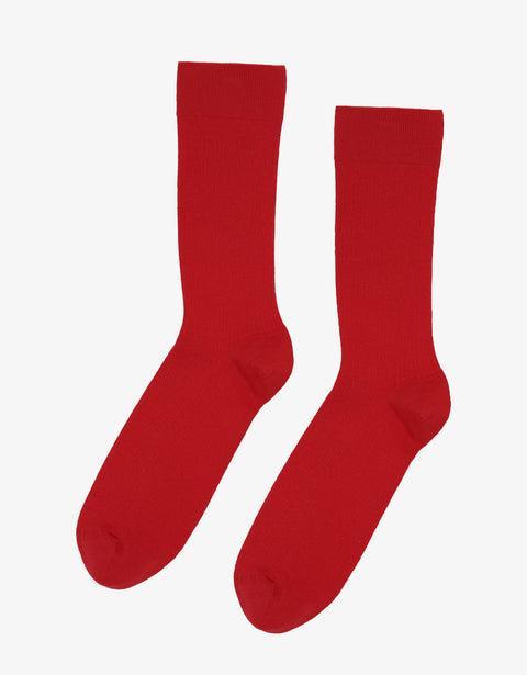 Classic Organic Sock - Oxblood Red Product Image