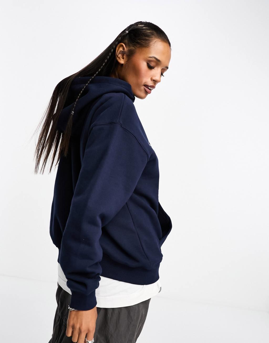 Cotton On collegiate hoodie in navy  Product Image