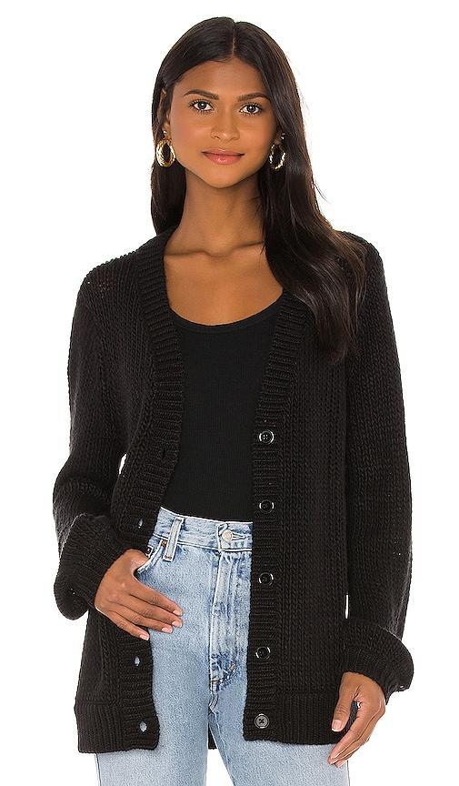 Lovers and Friends Jordyn Oversized Cardigan in Black. - size M (also in L, S, XL, XS) Product Image