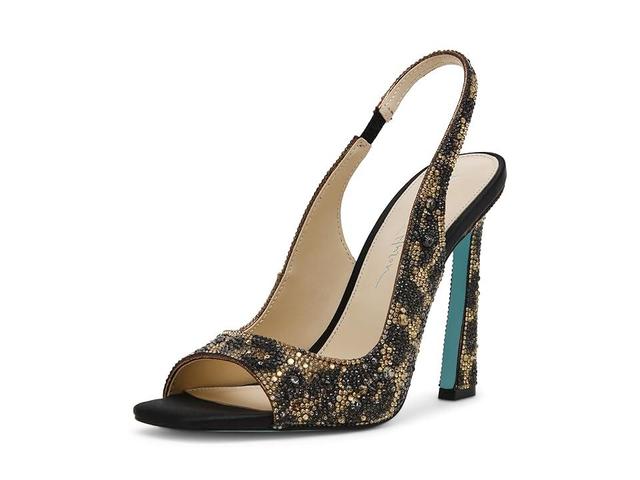 Blue by Betsey Johnson Mina Heeled Sandals (Leopard) Women's 1-2 inch heel Shoes Product Image