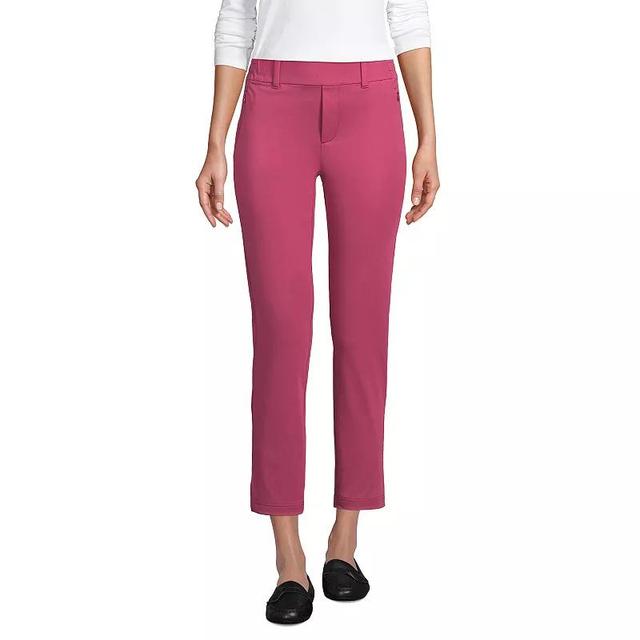 Lands End Womens Flex Mid Rise Pull On Crop Pants Product Image