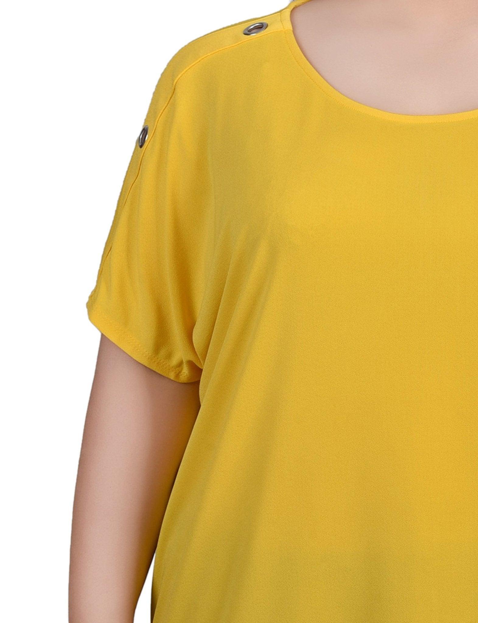 Short Sleeve Extended Sleeve Tunic Top - Plus Product Image