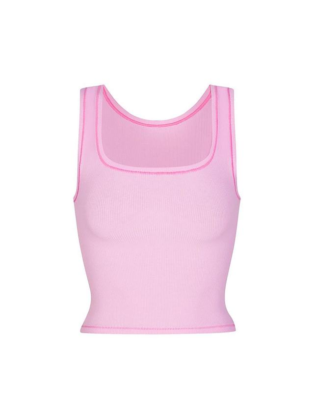 Womens Cotton Rib Tank Product Image