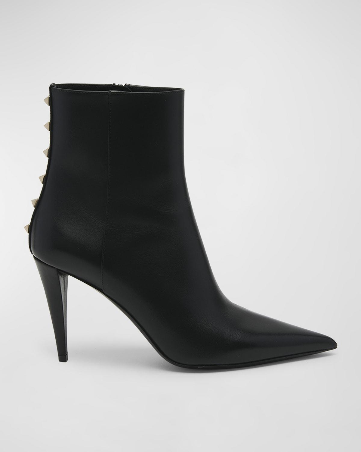 Womens Rockstud Calfskin Ankle Boots Product Image